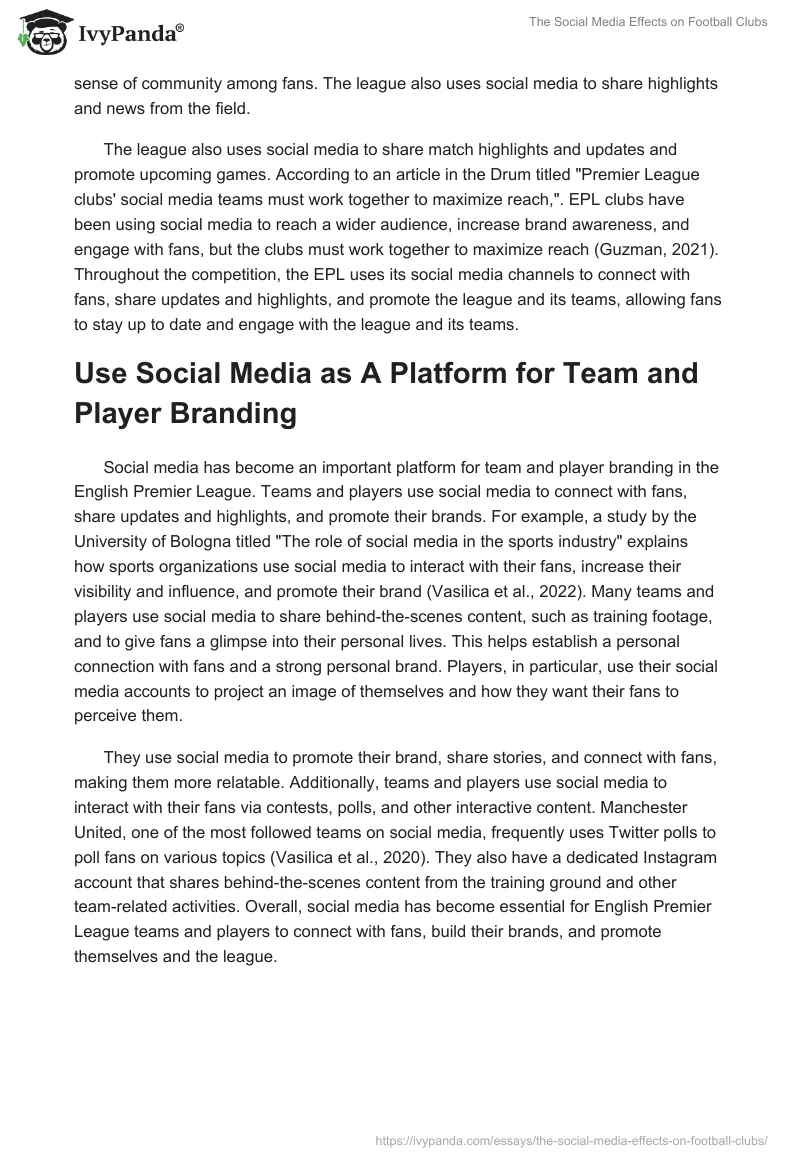 The Social Media Effects on Football Clubs. Page 3