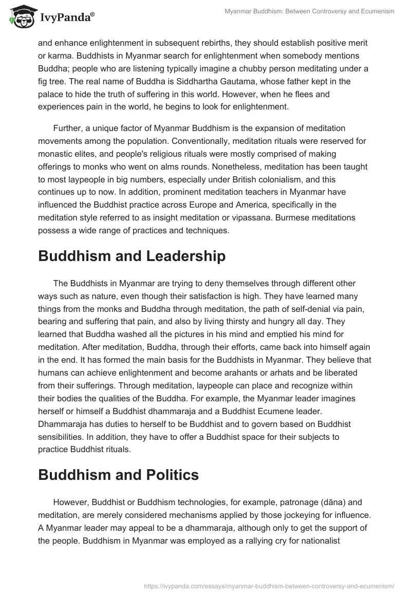 Myanmar Buddhism: Between Controversy and Ecumenism. Page 2