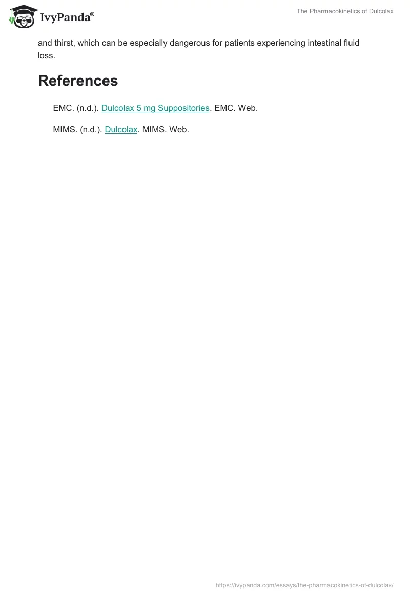 The Pharmacokinetics of Dulcolax. Page 2