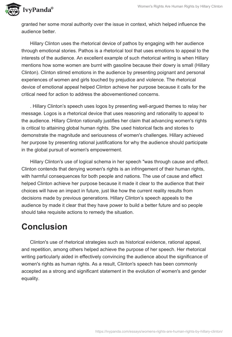 "Women's Rights Are Human Rights" by Hillary Clinton. Page 3