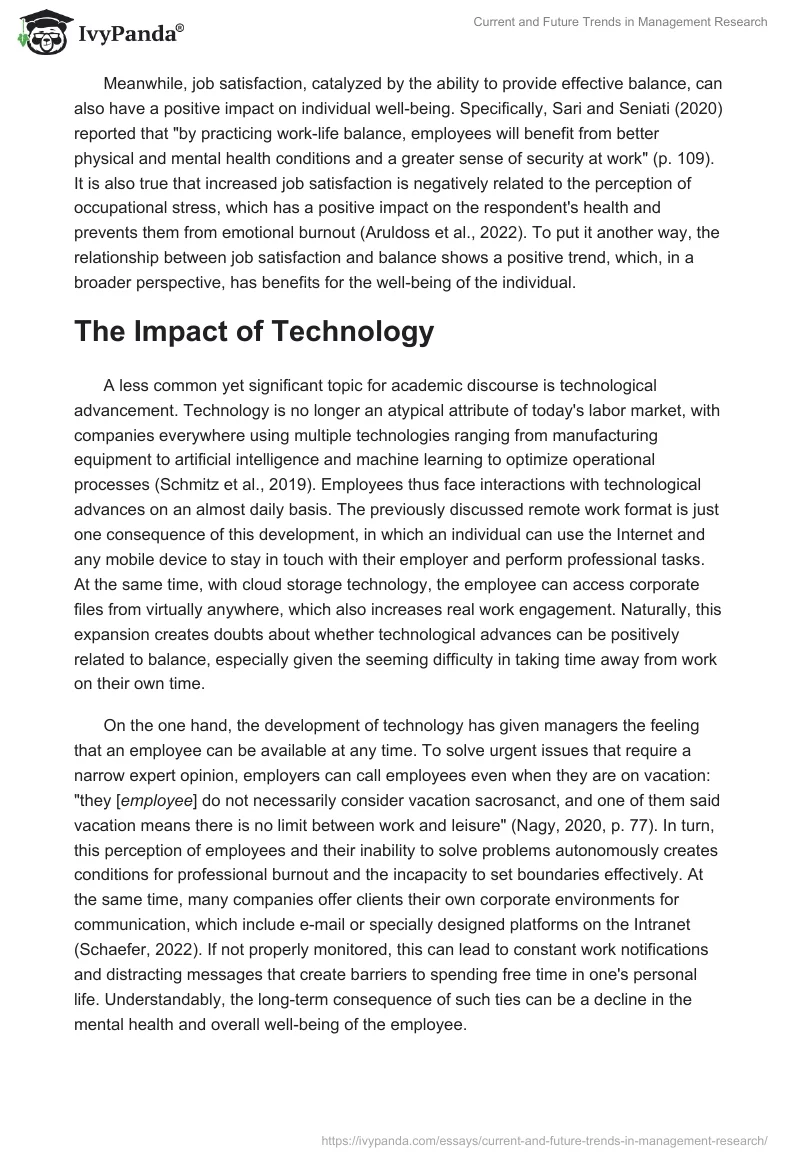 Current and Future Trends in Management Research. Page 5