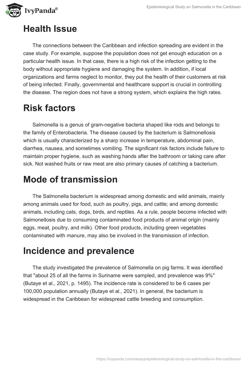 Epidemiological Study on Salmonella in the Caribbean. Page 2