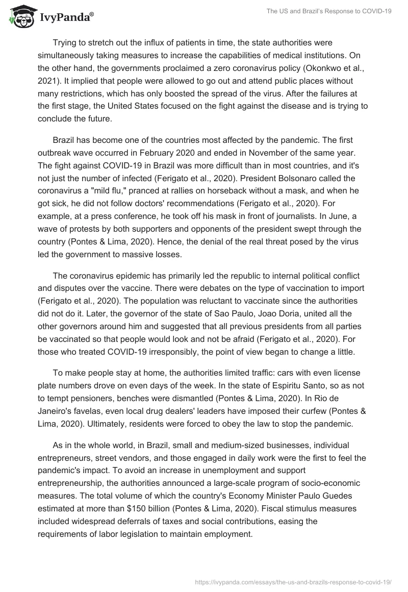 The US and Brazil’s Response to COVID-19. Page 2
