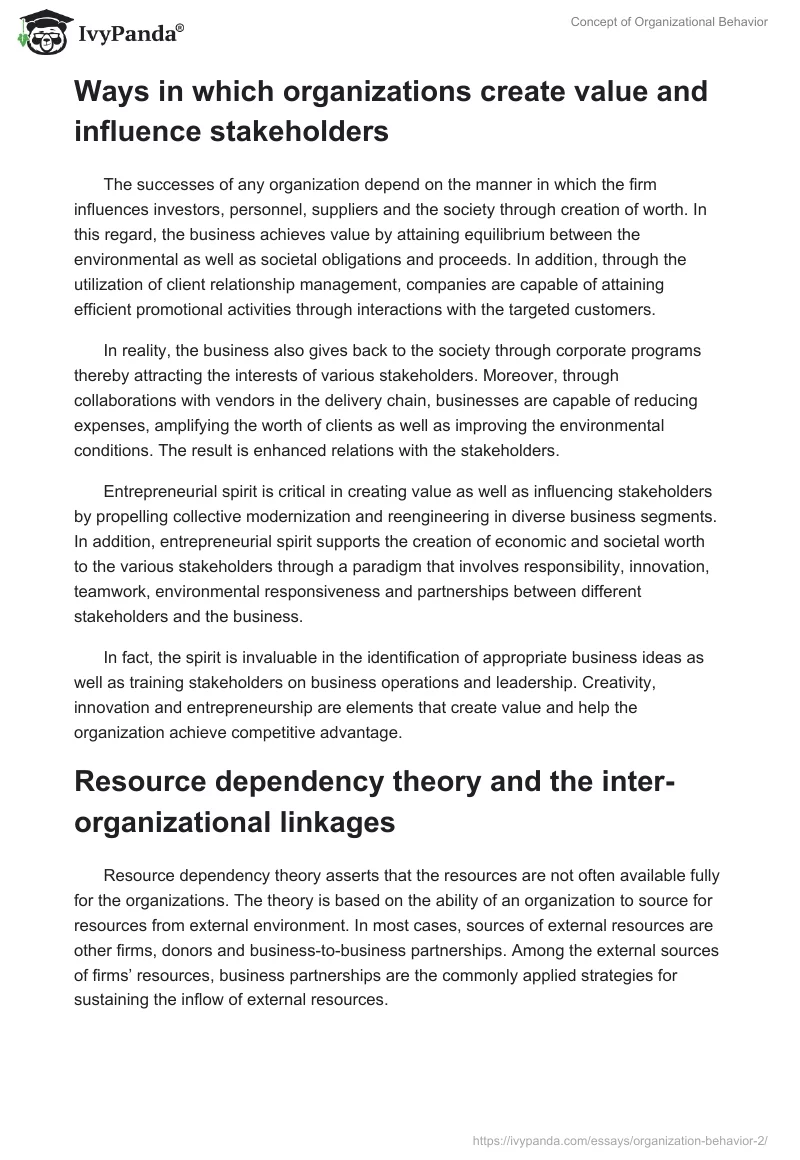 Concept of Organizational Behavior. Page 2