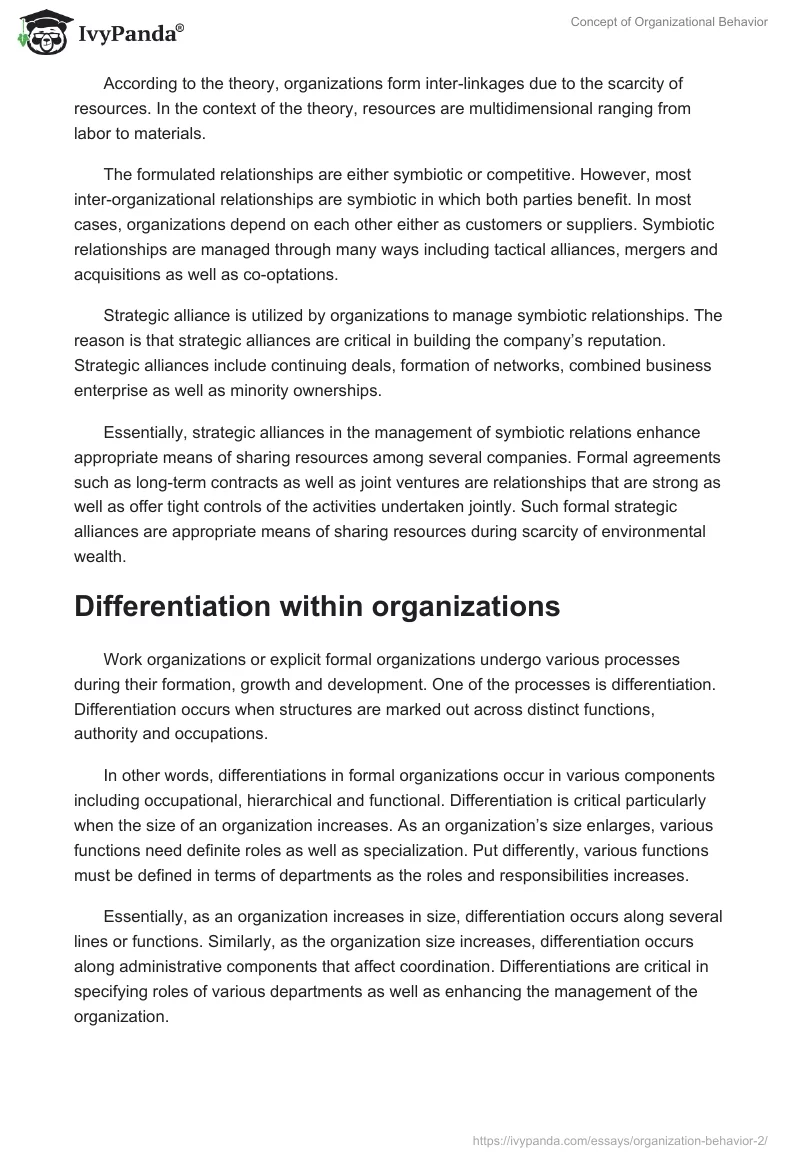 Concept of Organizational Behavior. Page 3