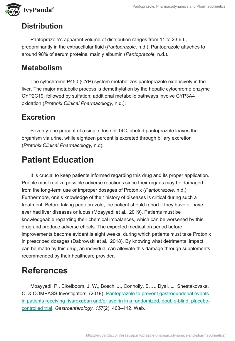 Pantoprazole: Pharmacodynamics and Pharmacokinetics. Page 2