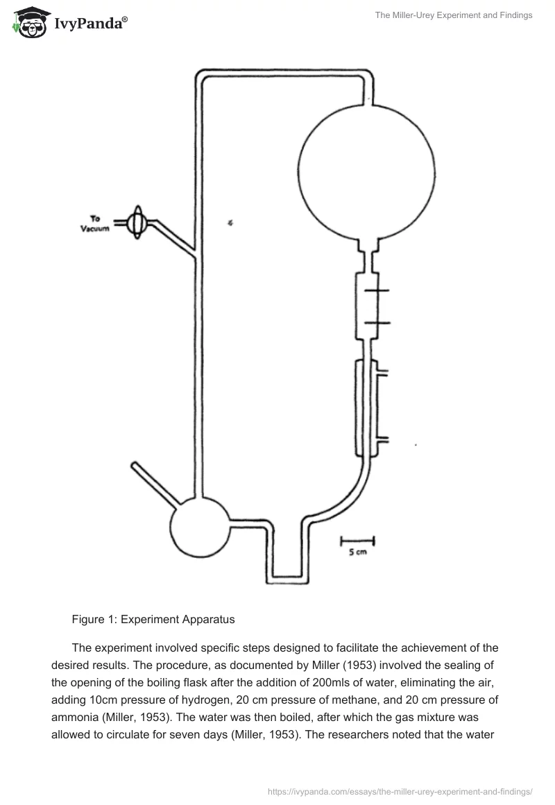 The Miller-Urey Experiment and Findings. Page 2