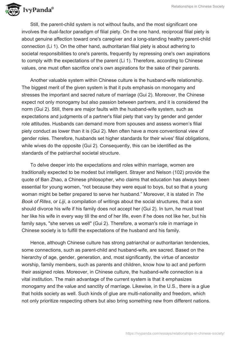 Relationships in Chinese Society. Page 2