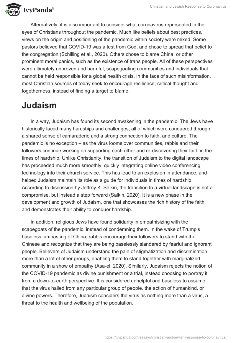 Christian and Jewish Response to Coronavirus. Page 2