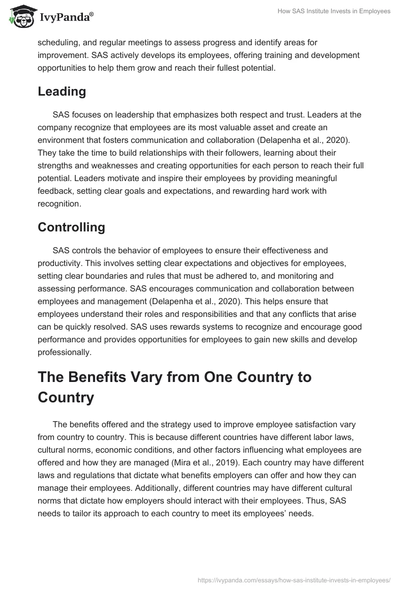 How SAS Institute Invests in Employees. Page 2