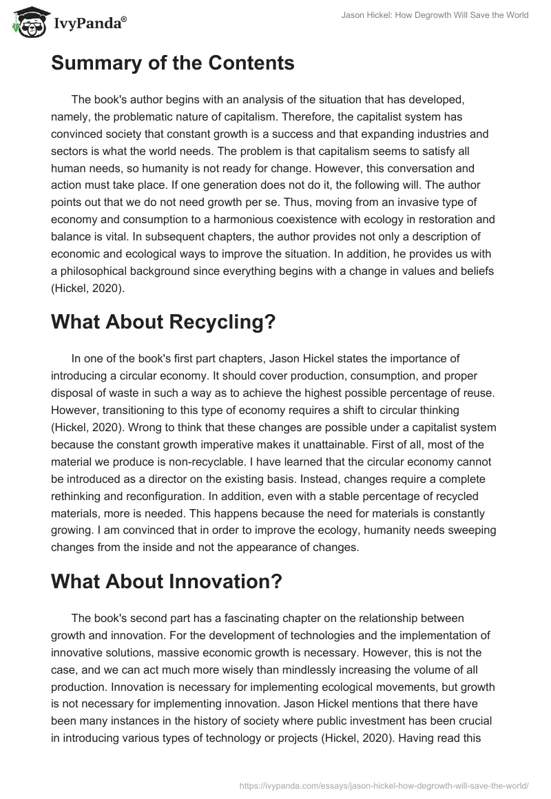 Jason Hickel: How Degrowth Will Save the World. Page 2
