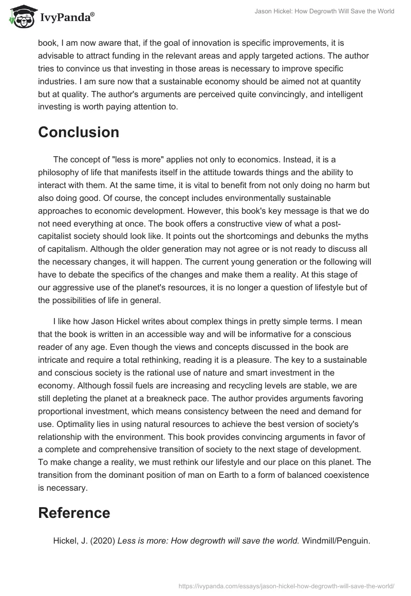 Jason Hickel: How Degrowth Will Save the World. Page 3