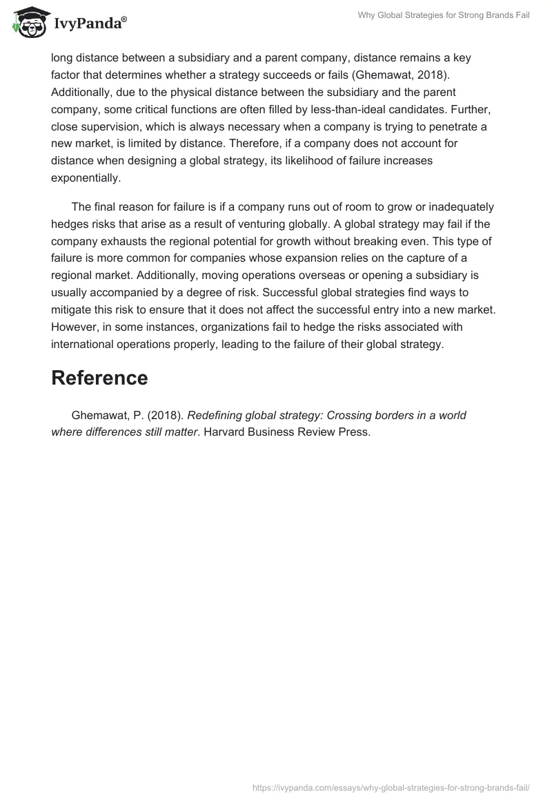 Why Global Strategies for Strong Brands Fail. Page 2