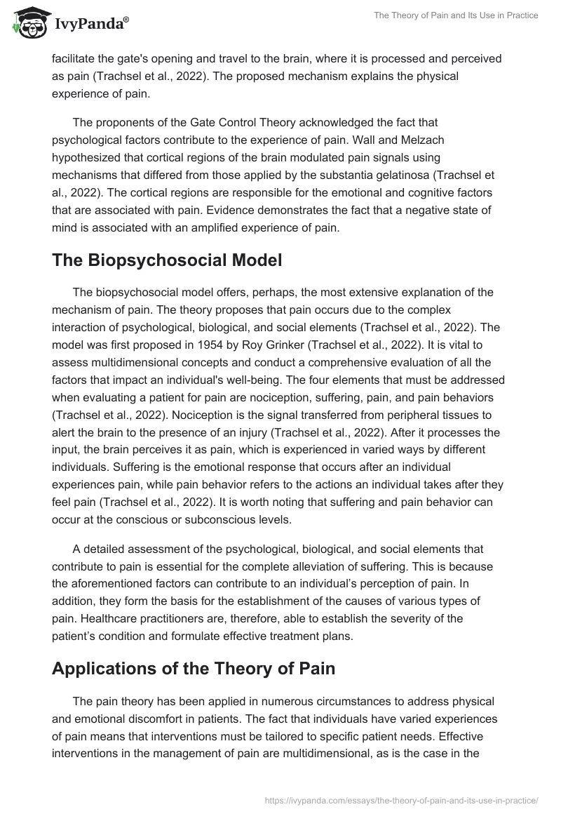 The Theory of Pain and Its Use in Practice. Page 2