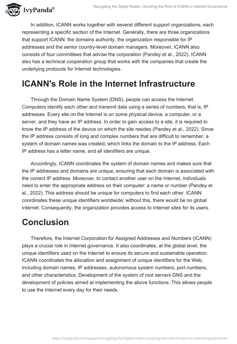 Navigating the Digital Realm: Unveiling the Role of ICANN in Internet Governance. Page 2