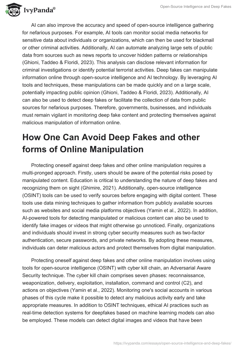 Open-Source Intelligence and Deep Fakes. Page 3