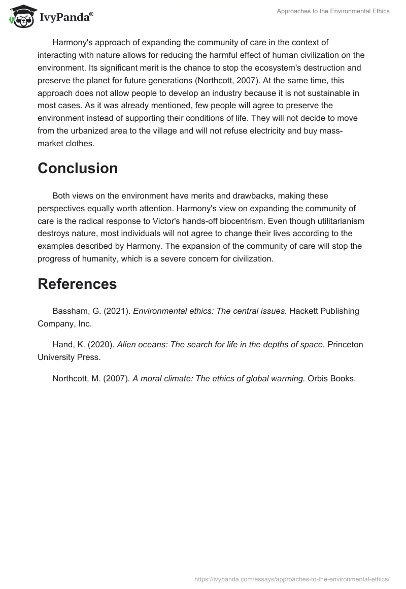 Approaches to the Environmental Ethics. Page 2