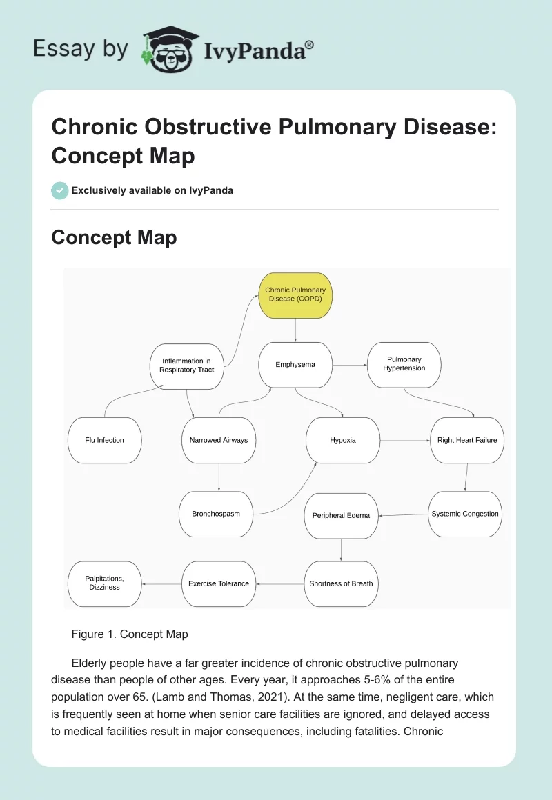 Chronic Obstructive Pulmonary Disease: Concept Map. Page 1