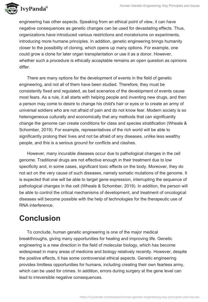 Human Genetic Engineering: Key Principles and Issues. Page 3