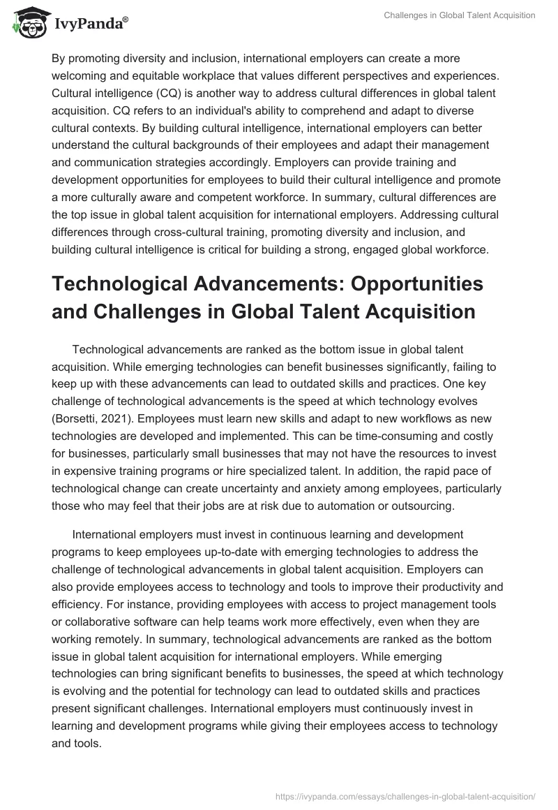 Challenges in Global Talent Acquisition. Page 2