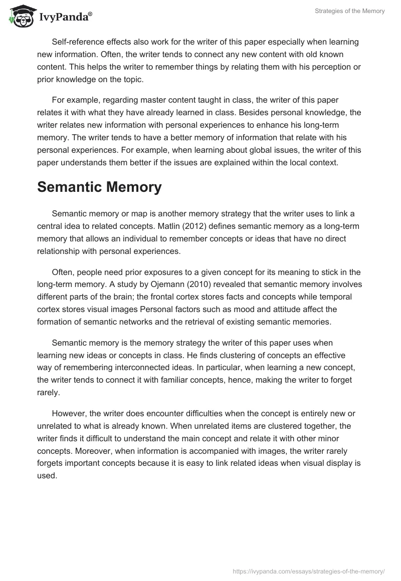 Strategies of the Memory. Page 2