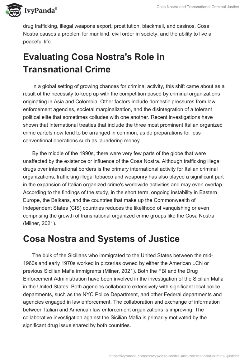 Cosa Nostra and Transnational Criminal Justice. Page 2