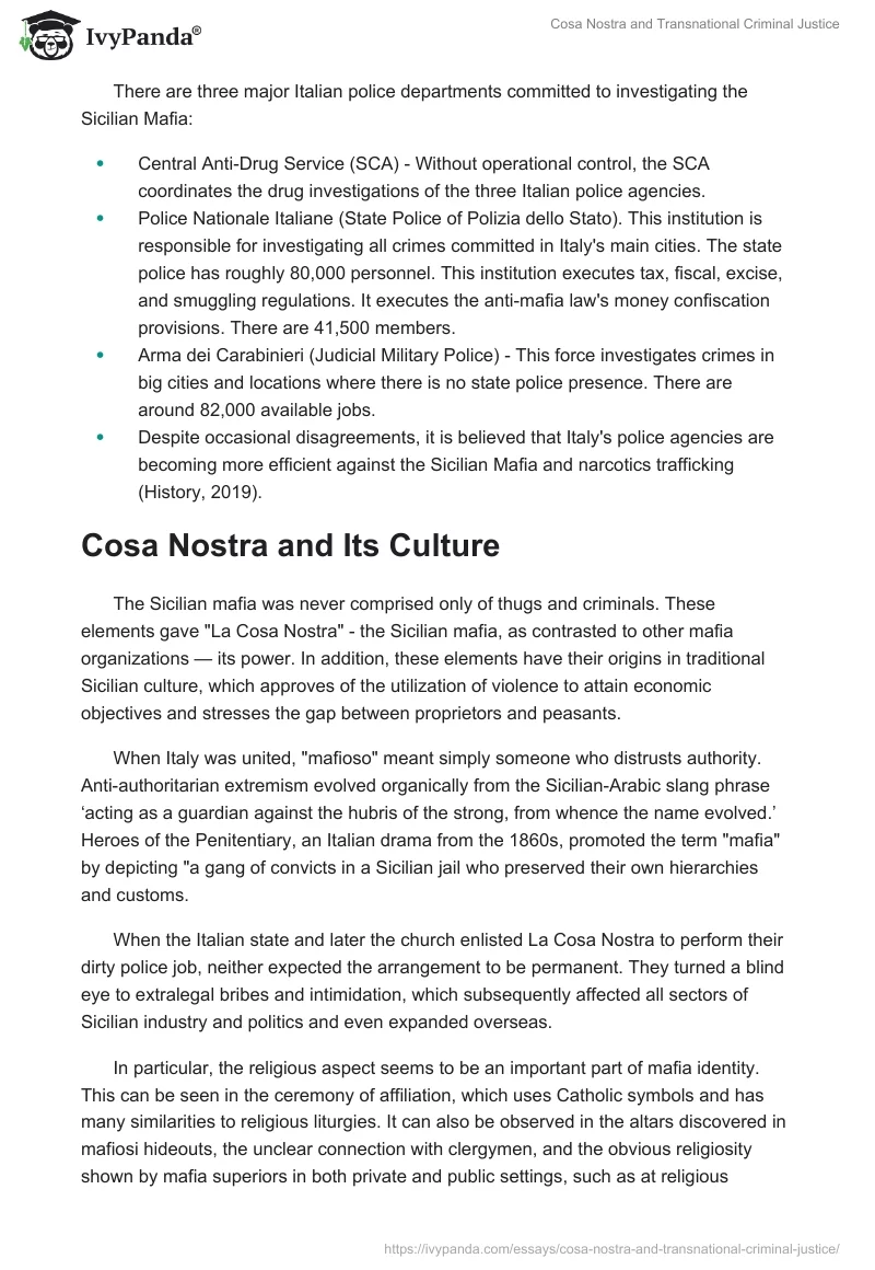 Cosa Nostra and Transnational Criminal Justice. Page 3