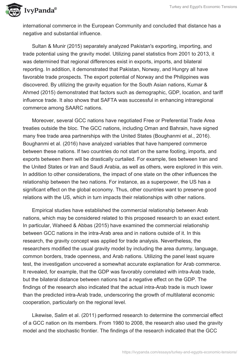 Turkey and Egypt's Economic Tensions. Page 4