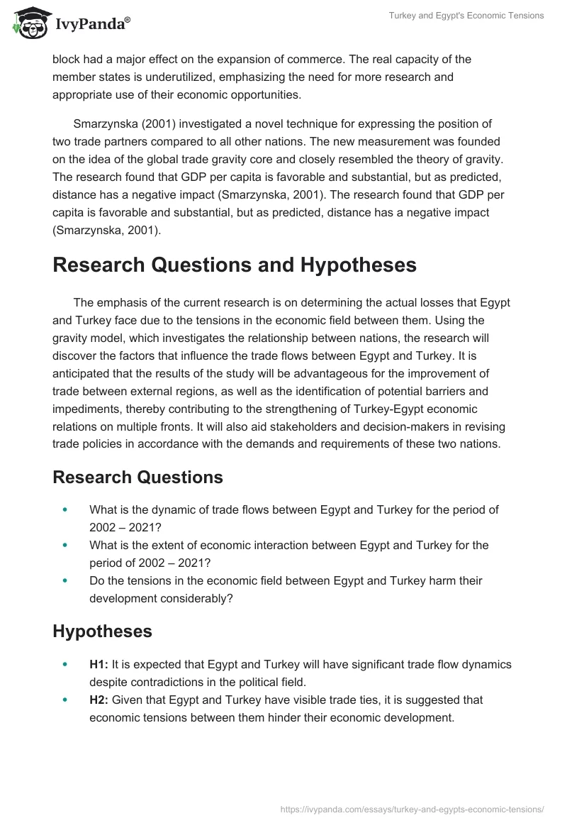 Turkey and Egypt's Economic Tensions. Page 5