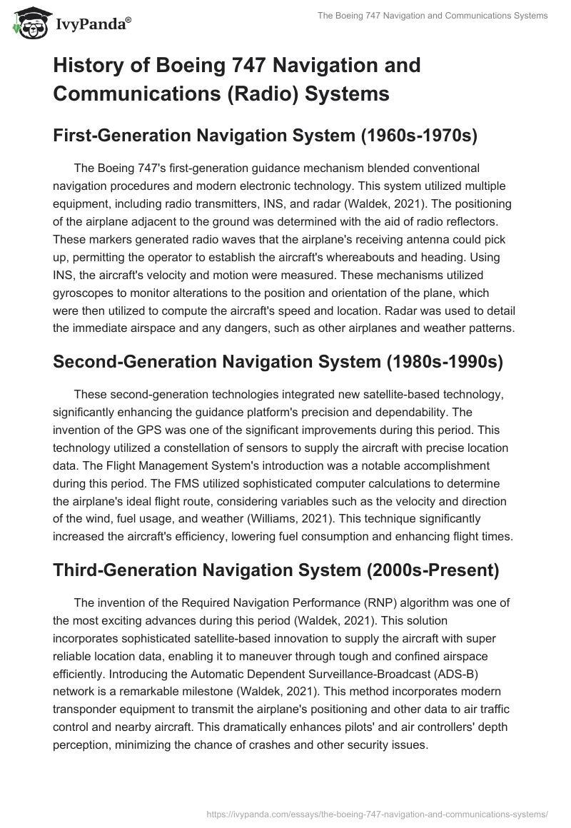 The Boeing 747 Navigation and Communications Systems. Page 4