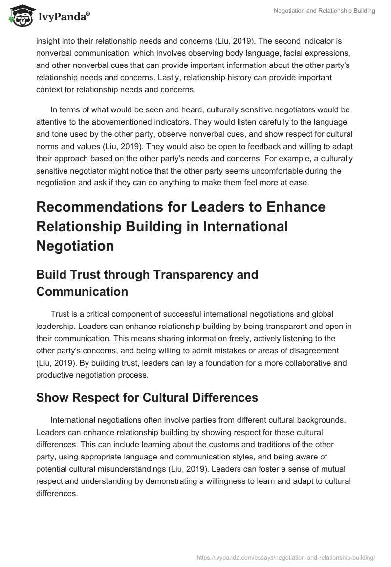 Negotiation and Relationship Building. Page 3