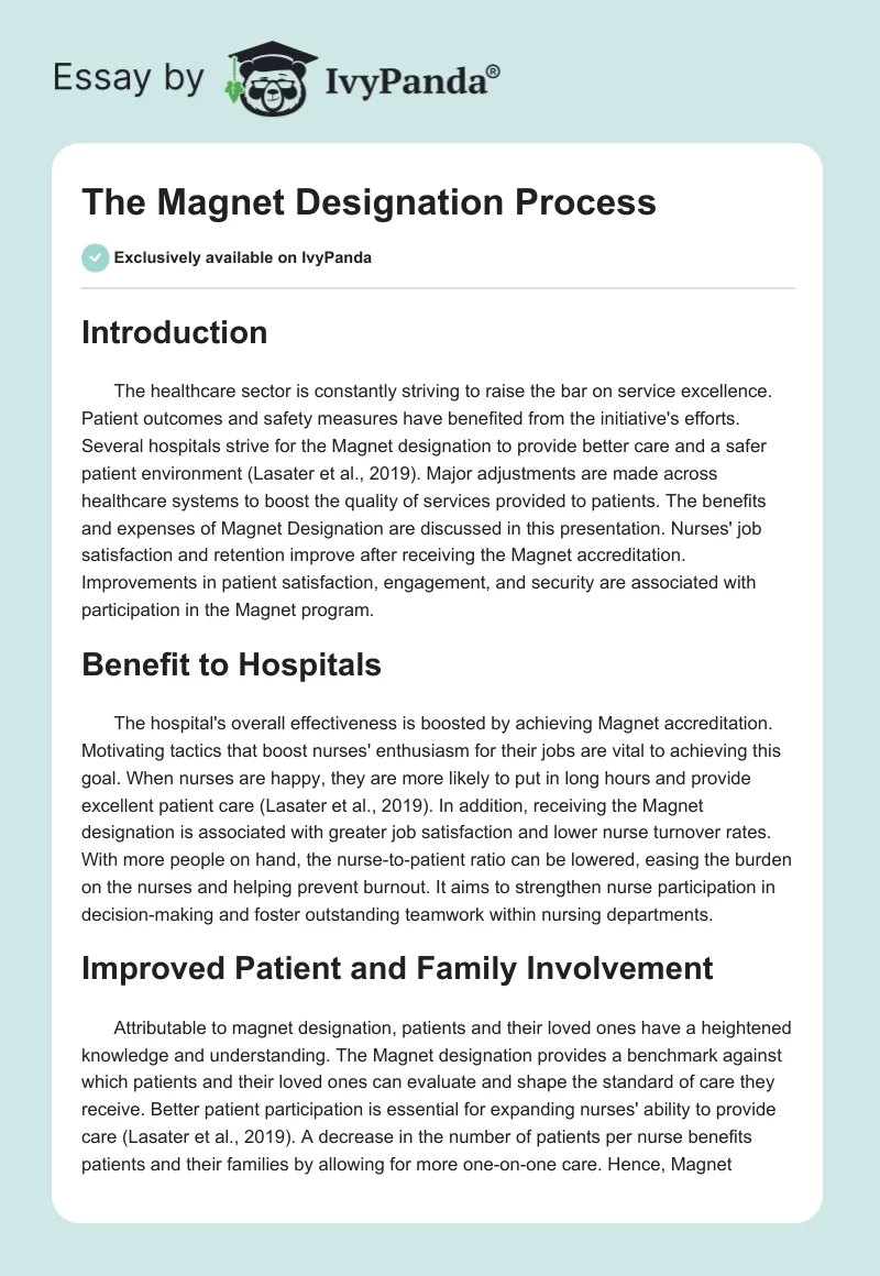 The Magnet Designation Process. Page 1