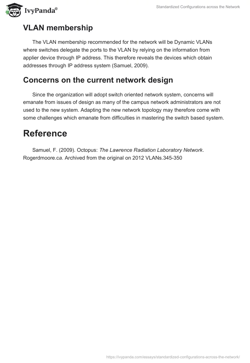 Standardized Configurations across the Network. Page 4