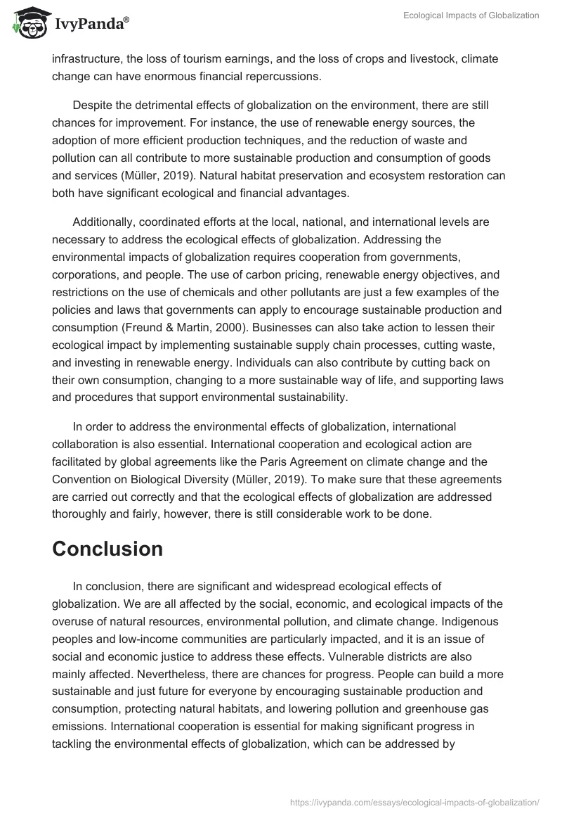 Ecological Impacts of Globalization. Page 3