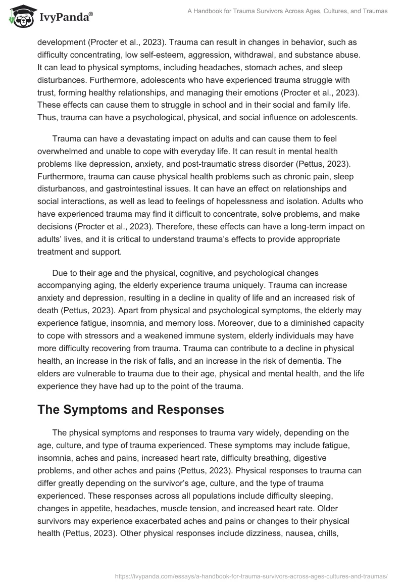 A Handbook for Trauma Survivors Across Ages, Cultures, and Traumas. Page 2