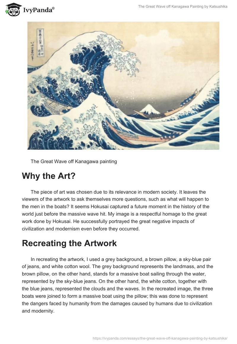 The Great Wave off Kanagawa Painting by Katsushika. Page 2
