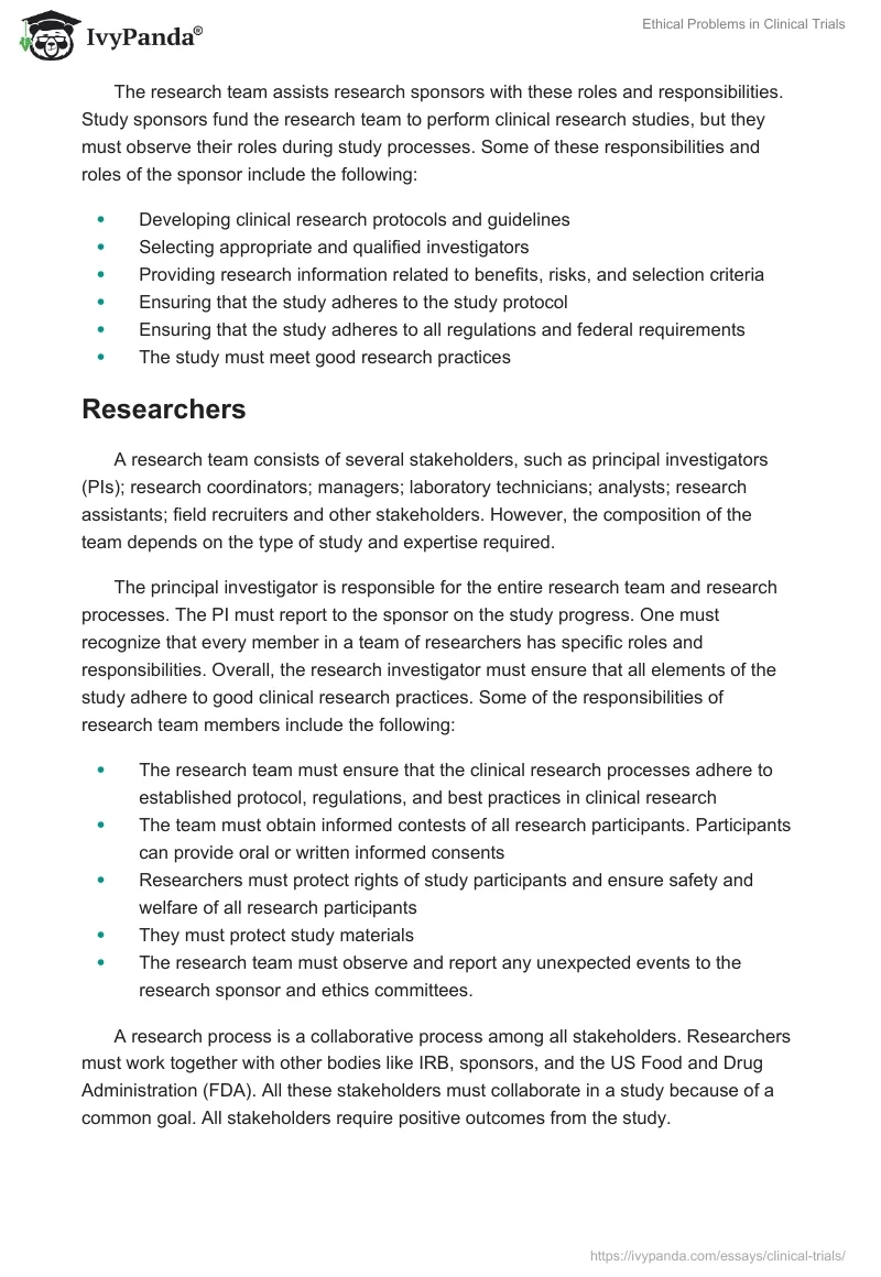 Ethical Problems in Clinical Trials. Page 2
