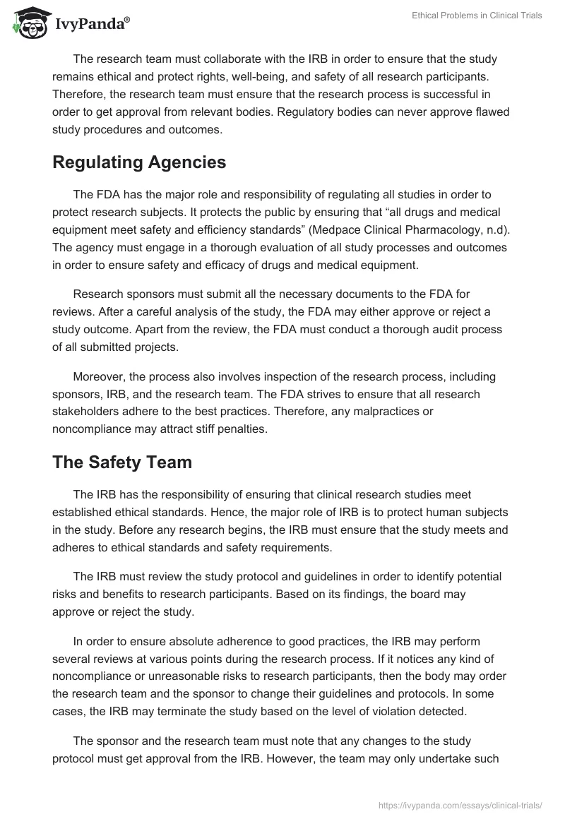 Ethical Problems in Clinical Trials. Page 3