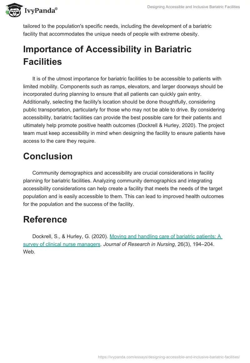 Designing Accessible and Inclusive Bariatric Facilities. Page 2