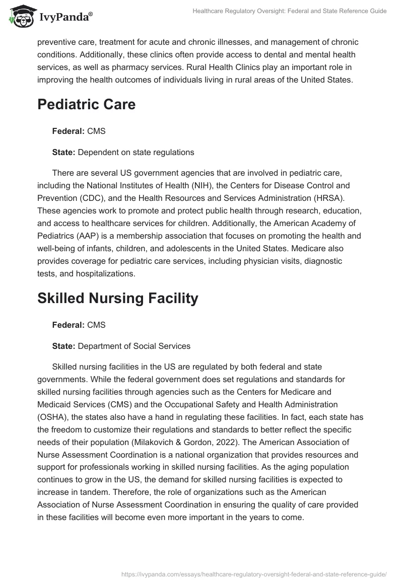 Healthcare Regulatory Oversight: Federal and State Reference Guide. Page 4