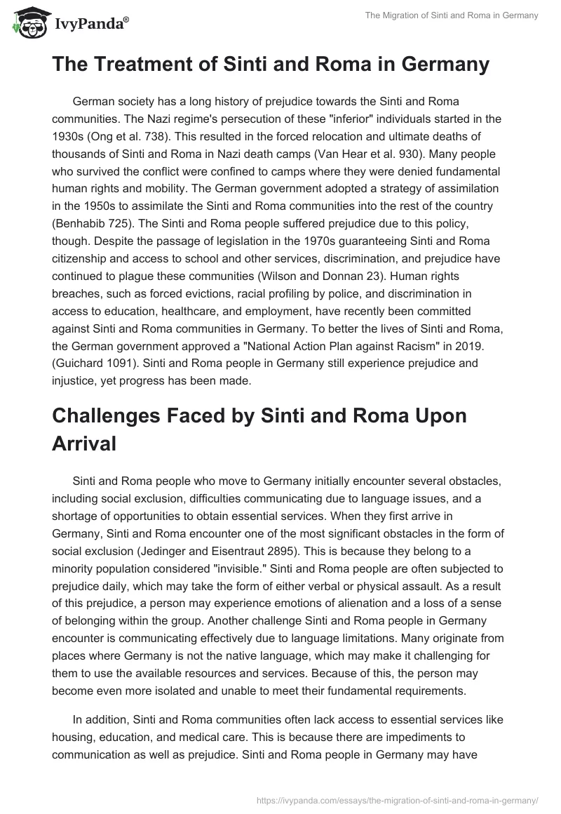 The Migration of Sinti and Roma in Germany. Page 5