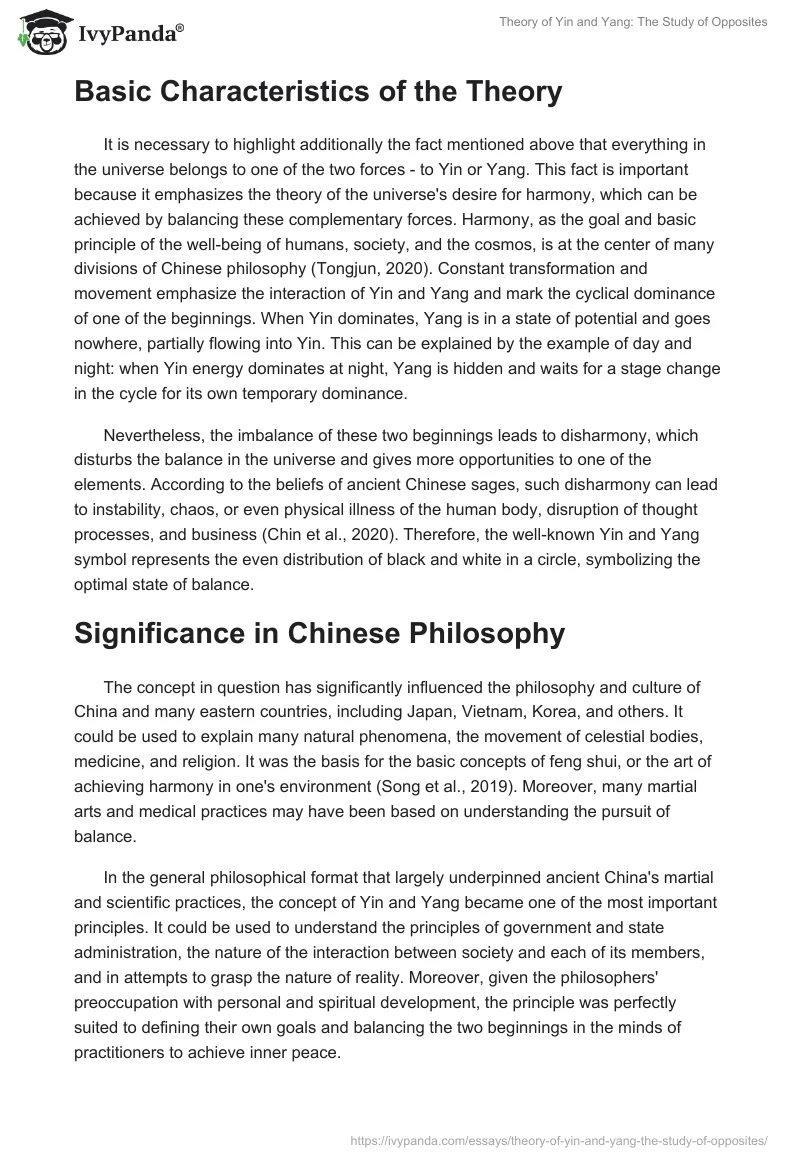 Theory of Yin and Yang: The Study of Opposites. Page 2
