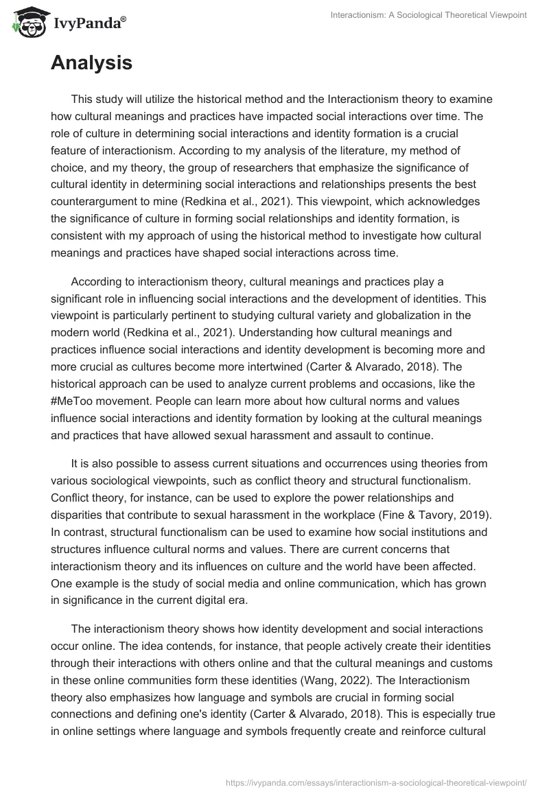 Interactionism: A Sociological Theoretical Viewpoint. Page 5