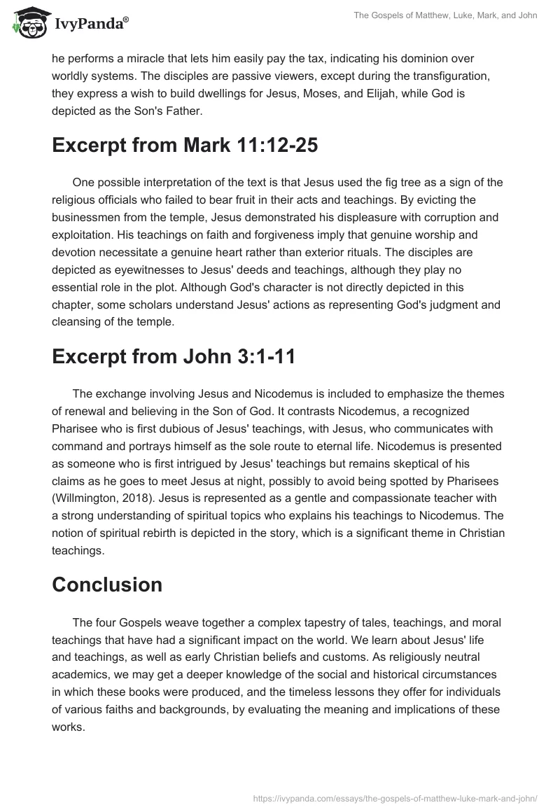 The Gospels of Matthew, Luke, Mark, and John. Page 2