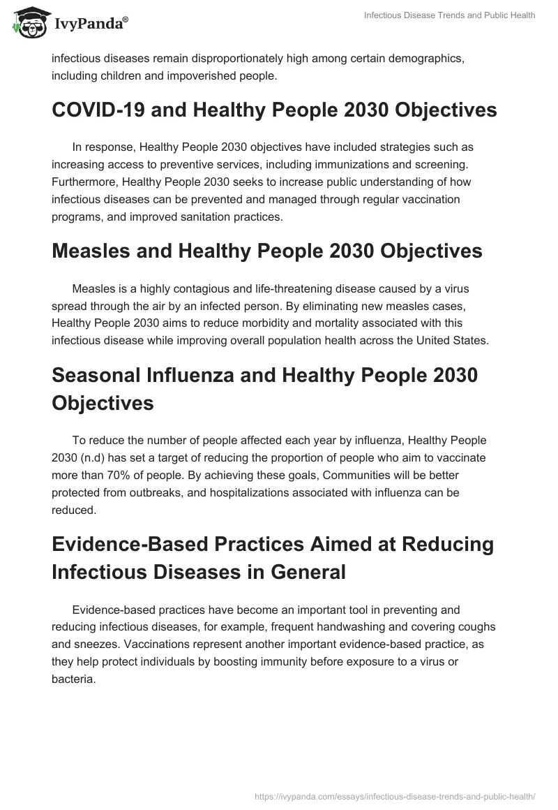 Infectious Disease Trends and Public Health. Page 3