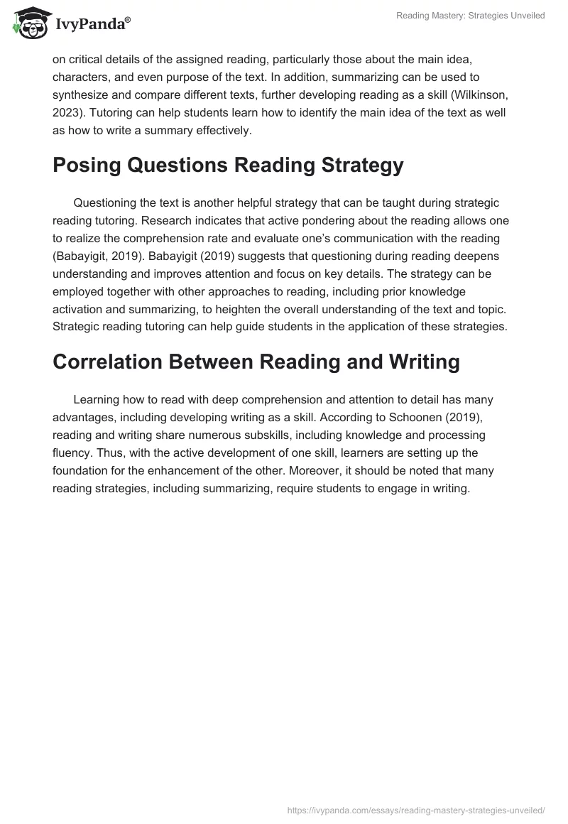 Reading Mastery: Strategies Unveiled. Page 3