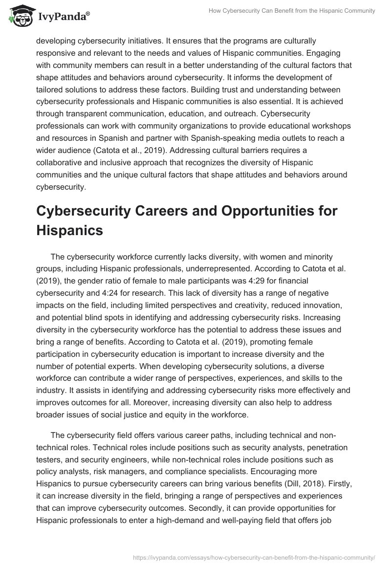 How Cybersecurity Can Benefit from the Hispanic Community. Page 5