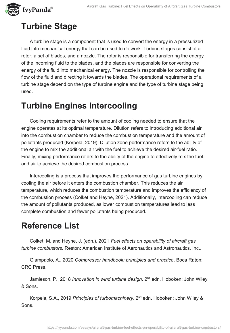 Aircraft Gas Turbine: Fuel Effects on Operability of Aircraft Gas Turbine Combustors. Page 4