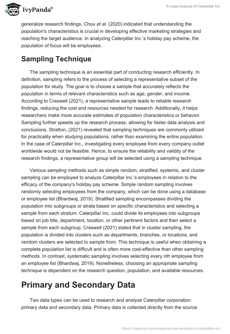 A Case Analysis of Caterpillar Inc.. Page 3