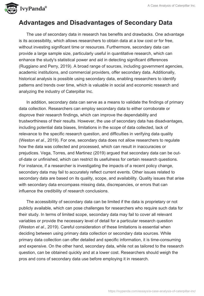A Case Analysis of Caterpillar Inc.. Page 5